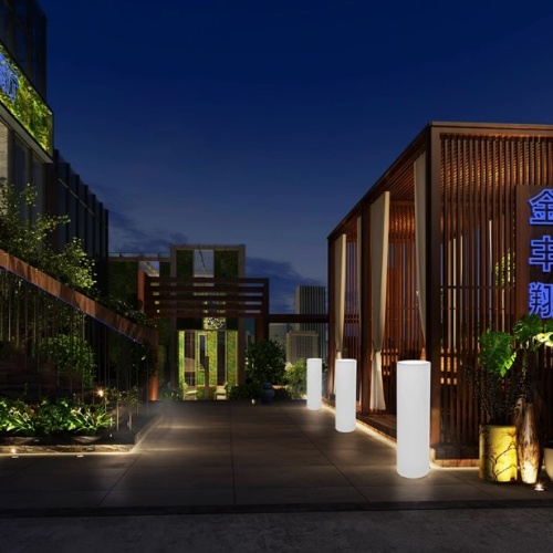 Светильник Цилиндр 30х115 питание от АКБ, RGB